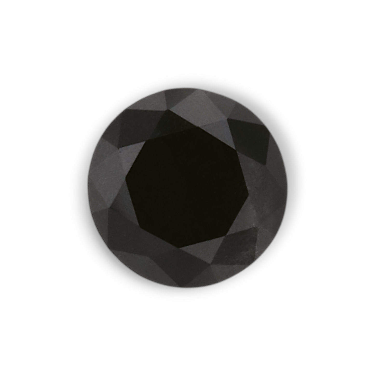 0,49 Karat Natürlicher Schwarzer Runder Diamant GIA