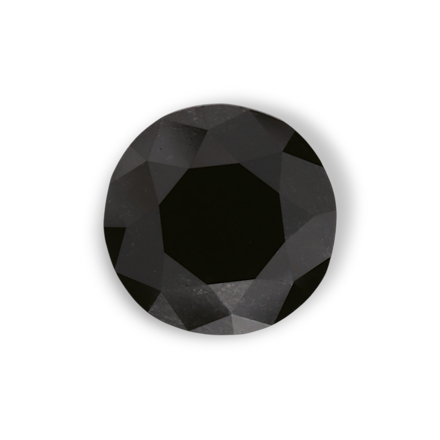 1,70 Karat Natürlicher Schwarzer Runder Diamant GIA