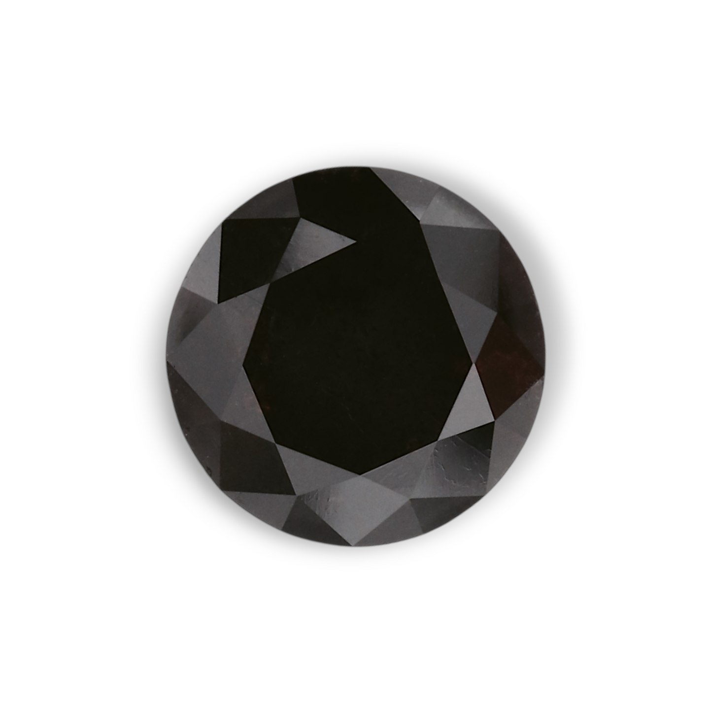 1,48 Karat natürlicher schwarzer runder Diamant (GIA)