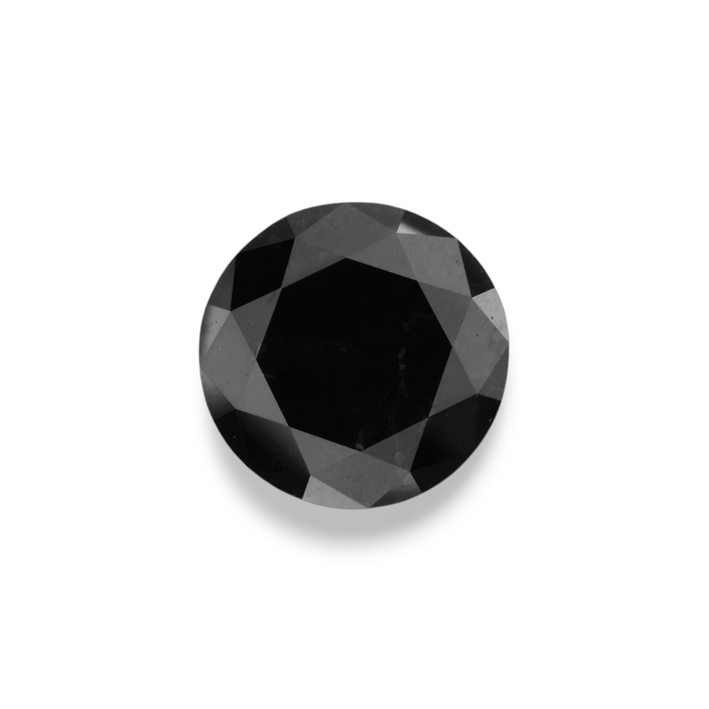 4,10 Karat Natürlicher Schwarzer Runder Diamant GIA