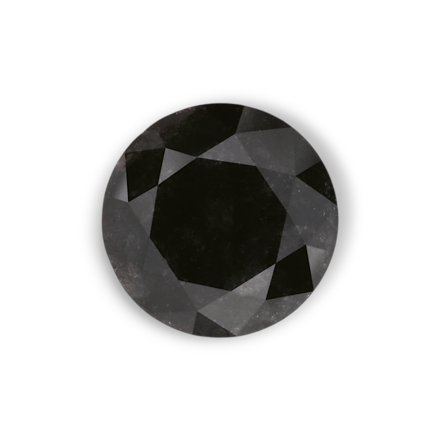 1,42 Karat natürlicher schwarzer runder Diamant (GIA)