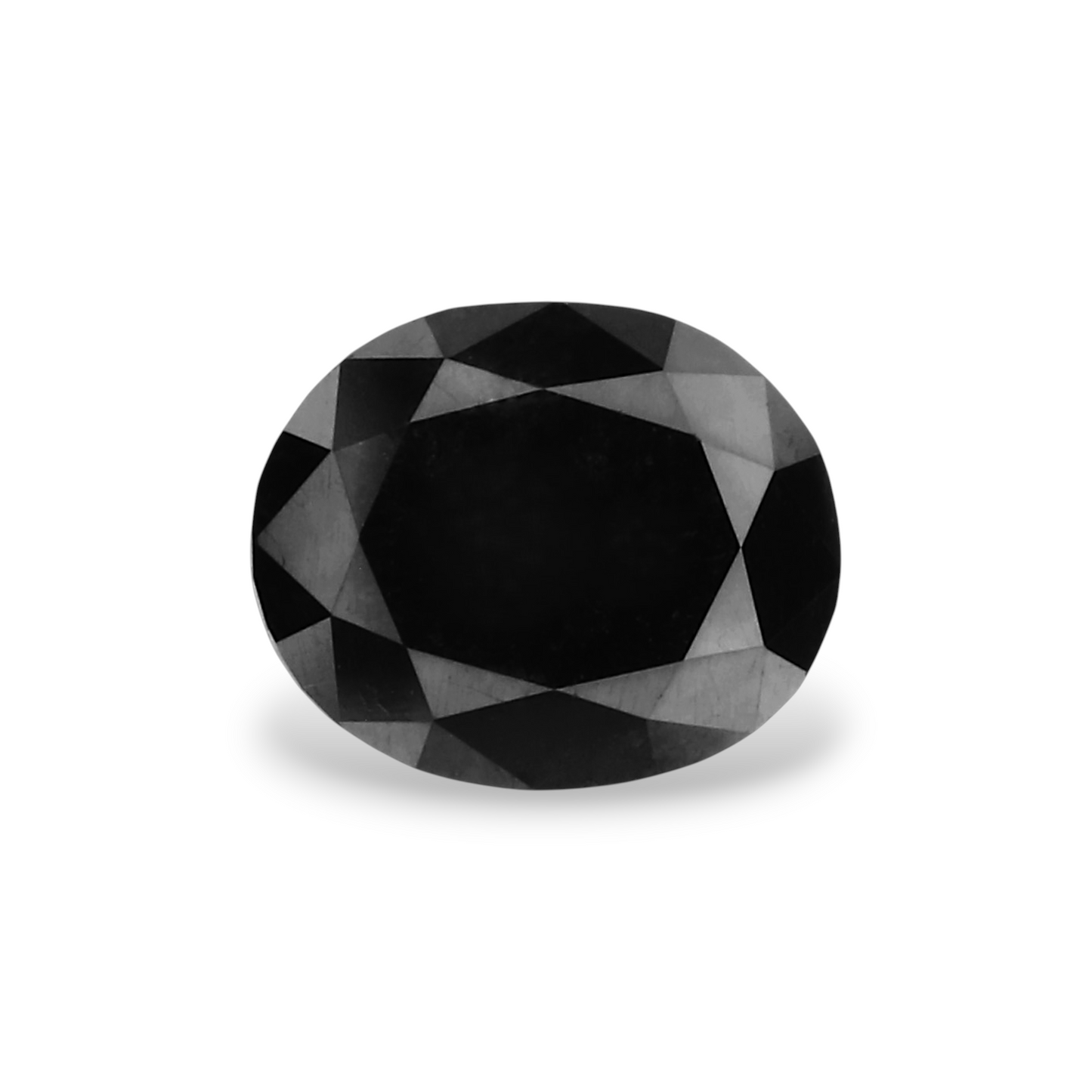 0,90 Karat natürlicher schwarzer ovaler Diamant, GIA