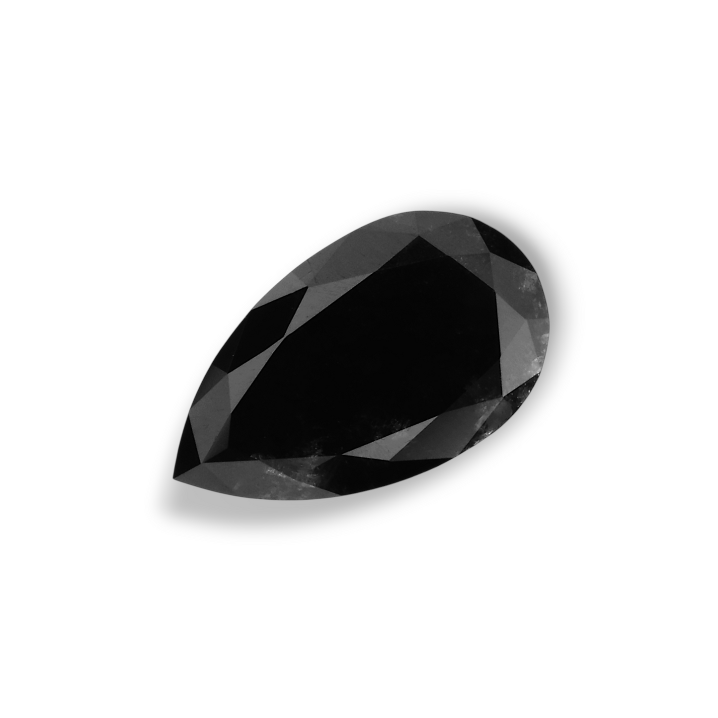 0,71 Karat natürlicher schwarzer Birnendiamant (GIA-geprüft)