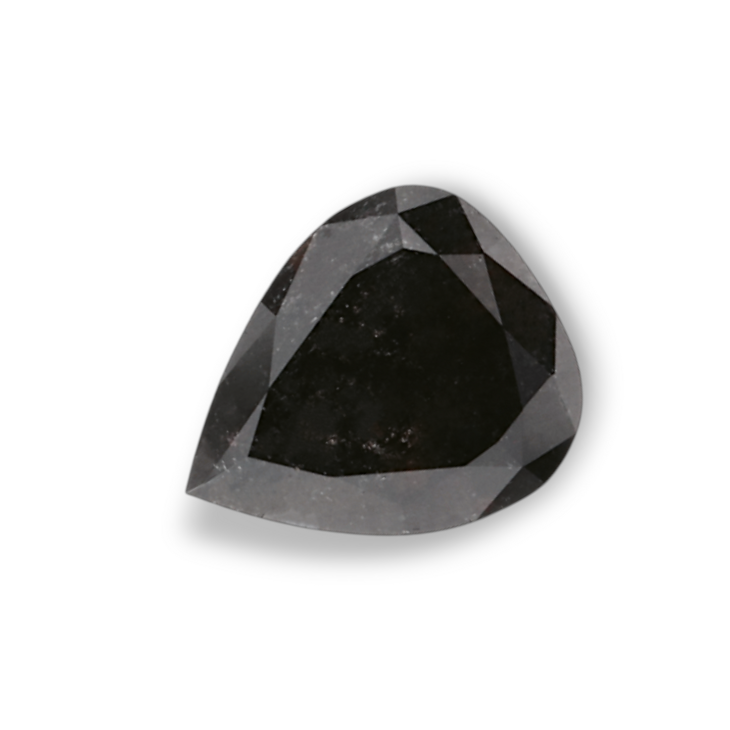 0,50 Karat natürlicher schwarzer Birnendiamant (GIA)