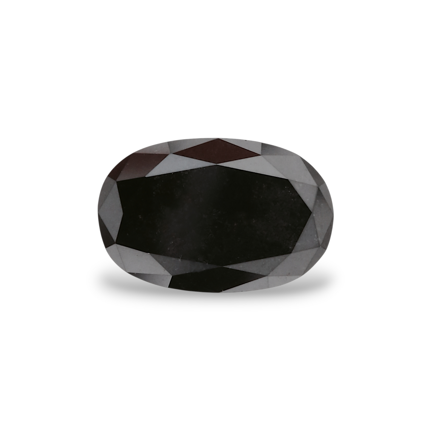 0,65 Karat natürlicher schwarzer ovaler Diamant, GIA