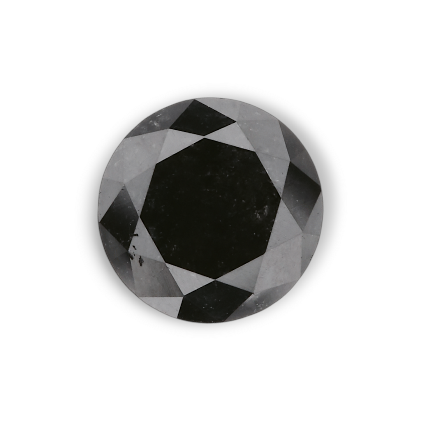 0,97 Karat Natürlicher Schwarzer Runder Diamant GIA