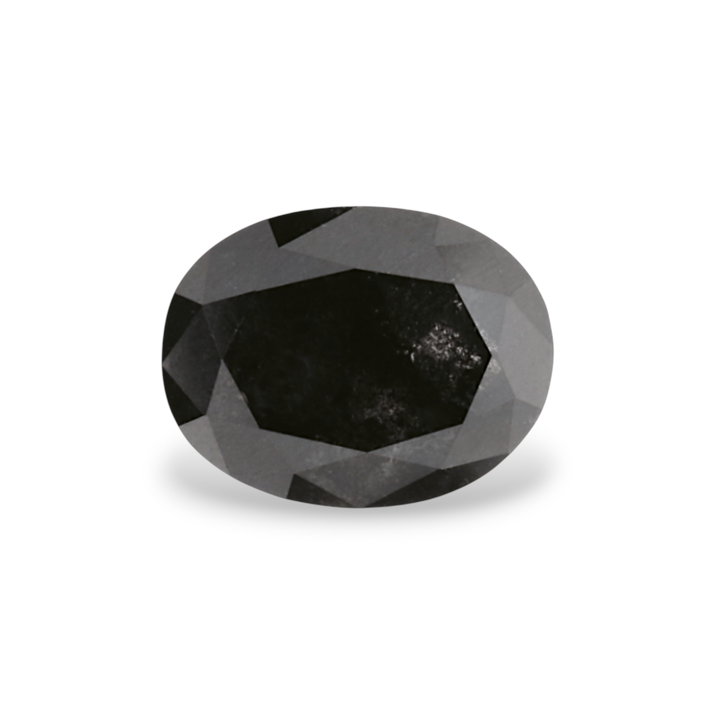 0,93 Karat natürlicher schwarzer ovaler Diamant, GIA