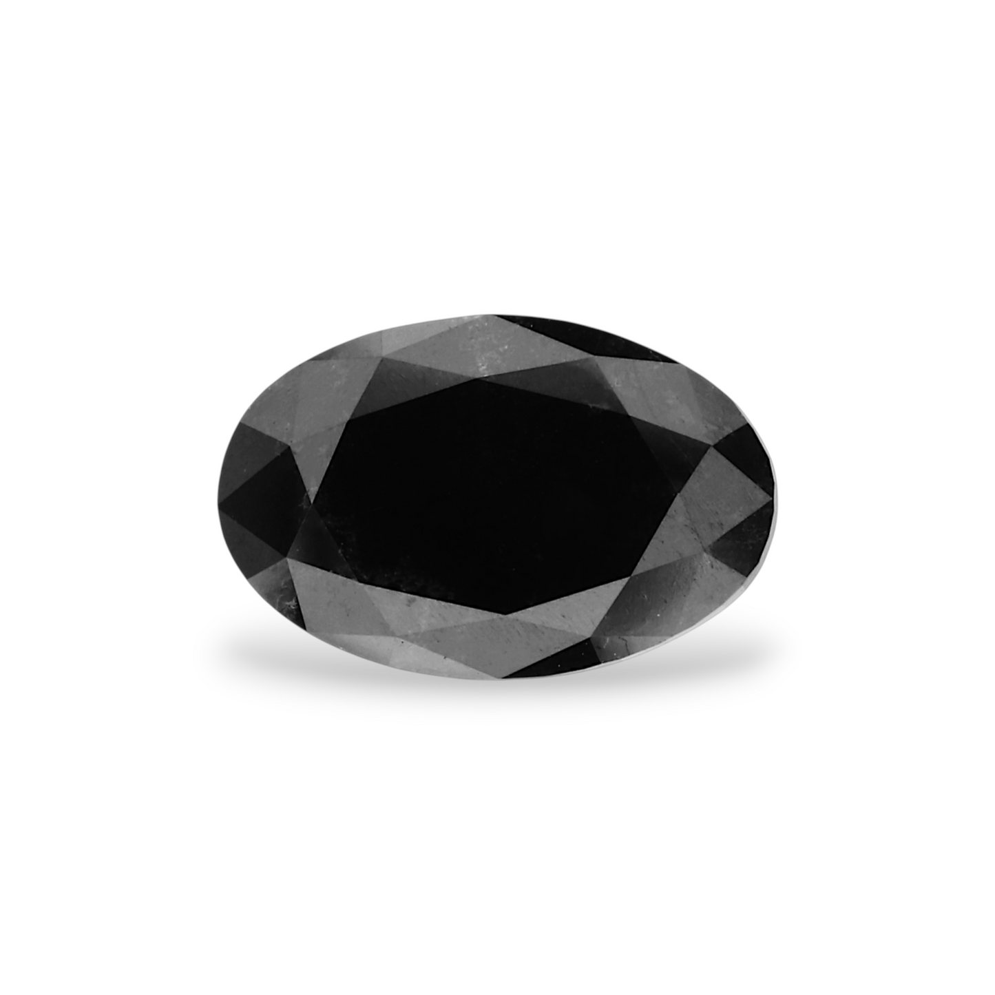 1,47 Karat natürlicher schwarzer ovaler Diamant, GIA-zertifiziert