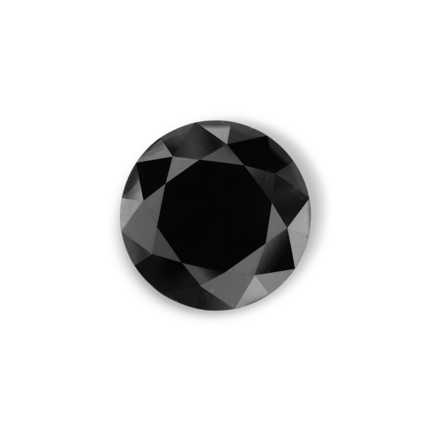 4,75 Karat natürlicher schwarzer runder Diamant (GIA)