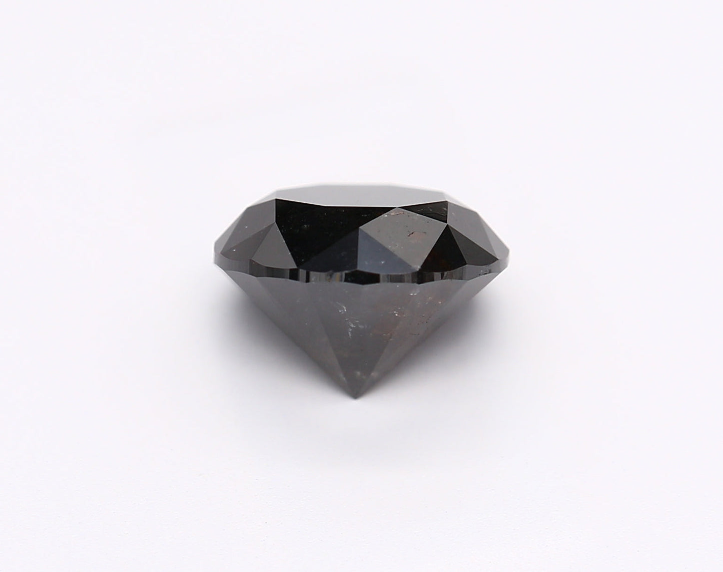 2,00 ct natürlicher schwarzer runder Diamant (GIA-geprüft)