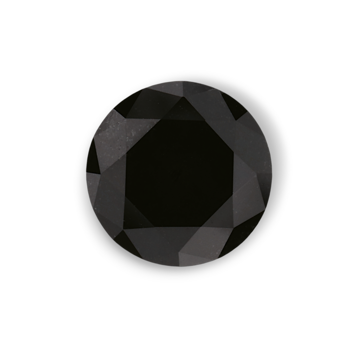 1,73 Karat Natürlicher Schwarzer Runder Diamant GIA