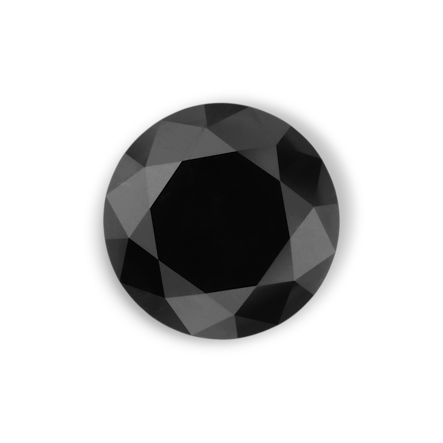 1,45 Karat natürlicher schwarzer runder Diamant (GIA)