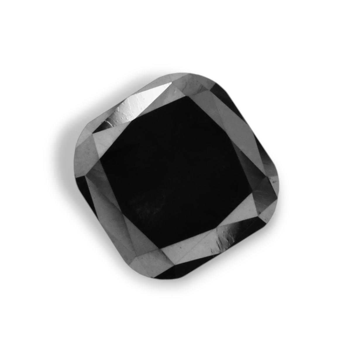 1.30 Carat Natural Black Cushion Diamond GIA