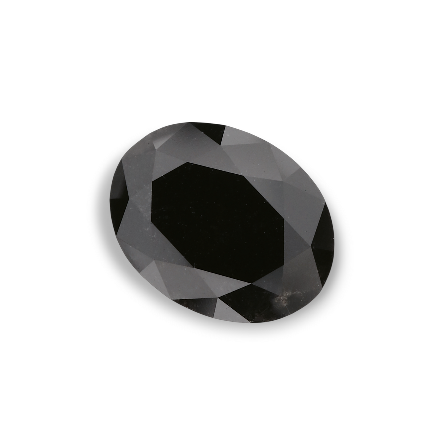 2,37 Karat natürlicher schwarzer ovaler Diamant, GIA