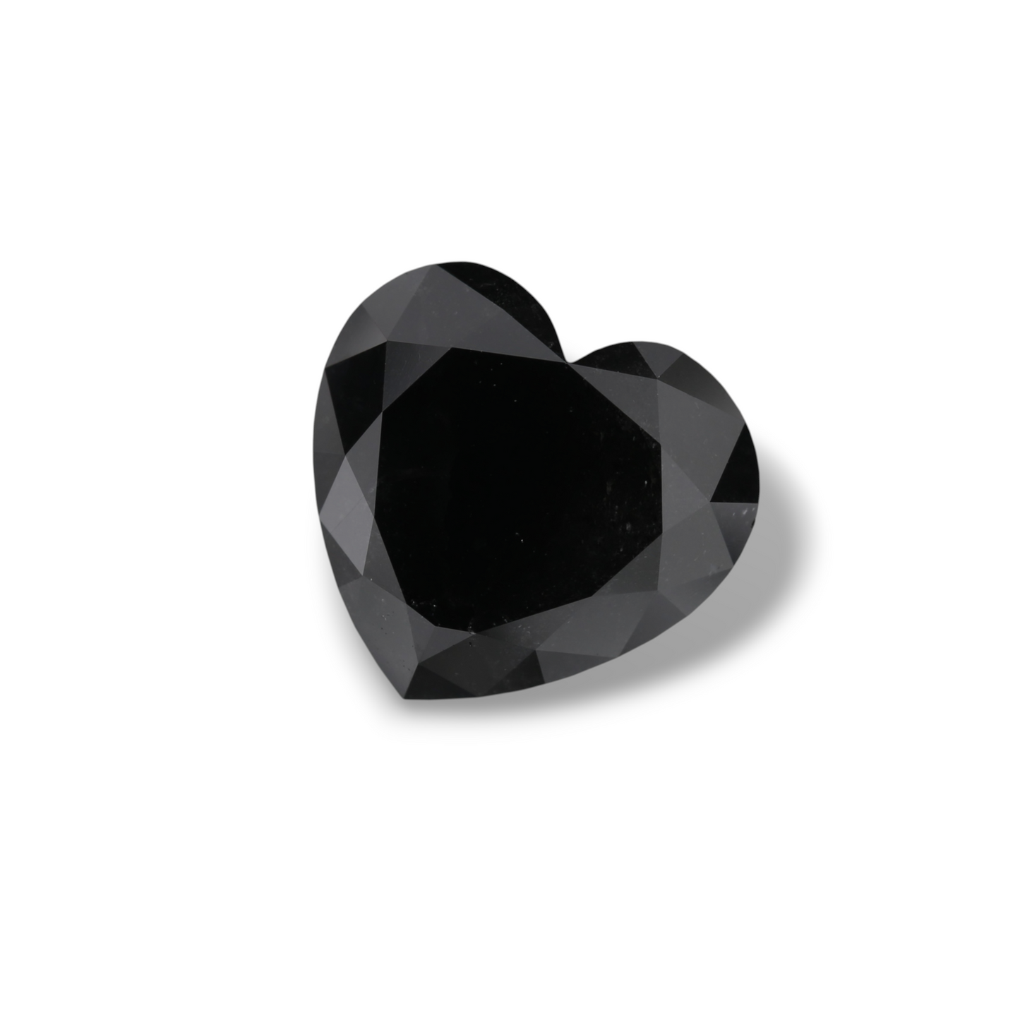 3.58 Carat Natural Black Heart Diamond GIA