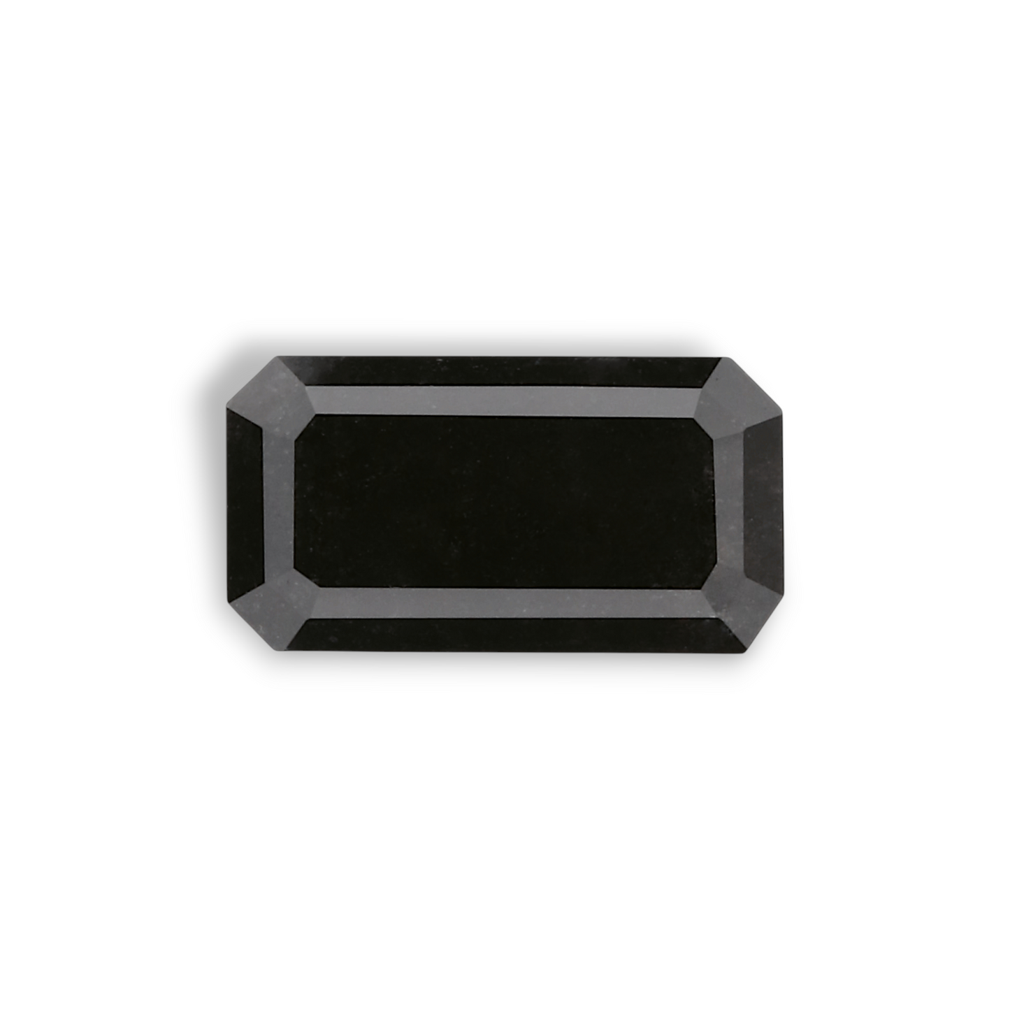 1.23 Carat Natural Black Emerald Diamond GIA