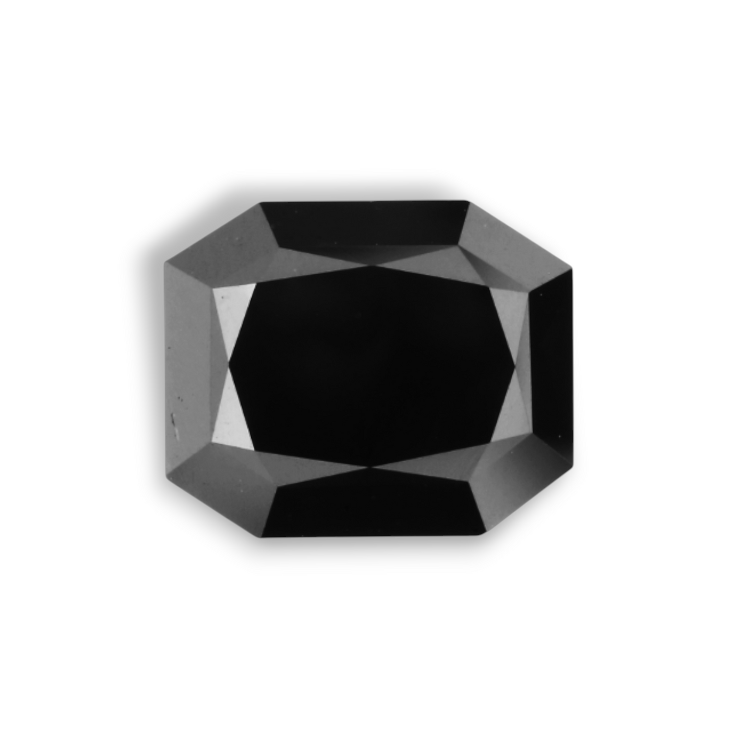 2,01 Karat Natürlicher Schwarzer Radiant GIA
