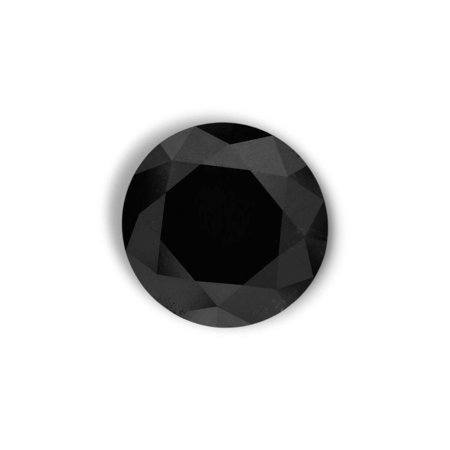 3,25 Karat natürlicher schwarzer runder Diamant (GIA)