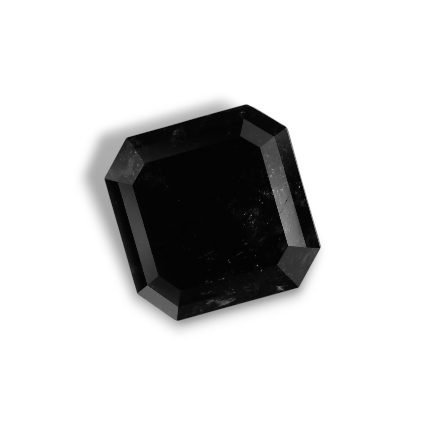 3,47 Karat Natürlicher Schwarzer Smaragd-Diamant GIA