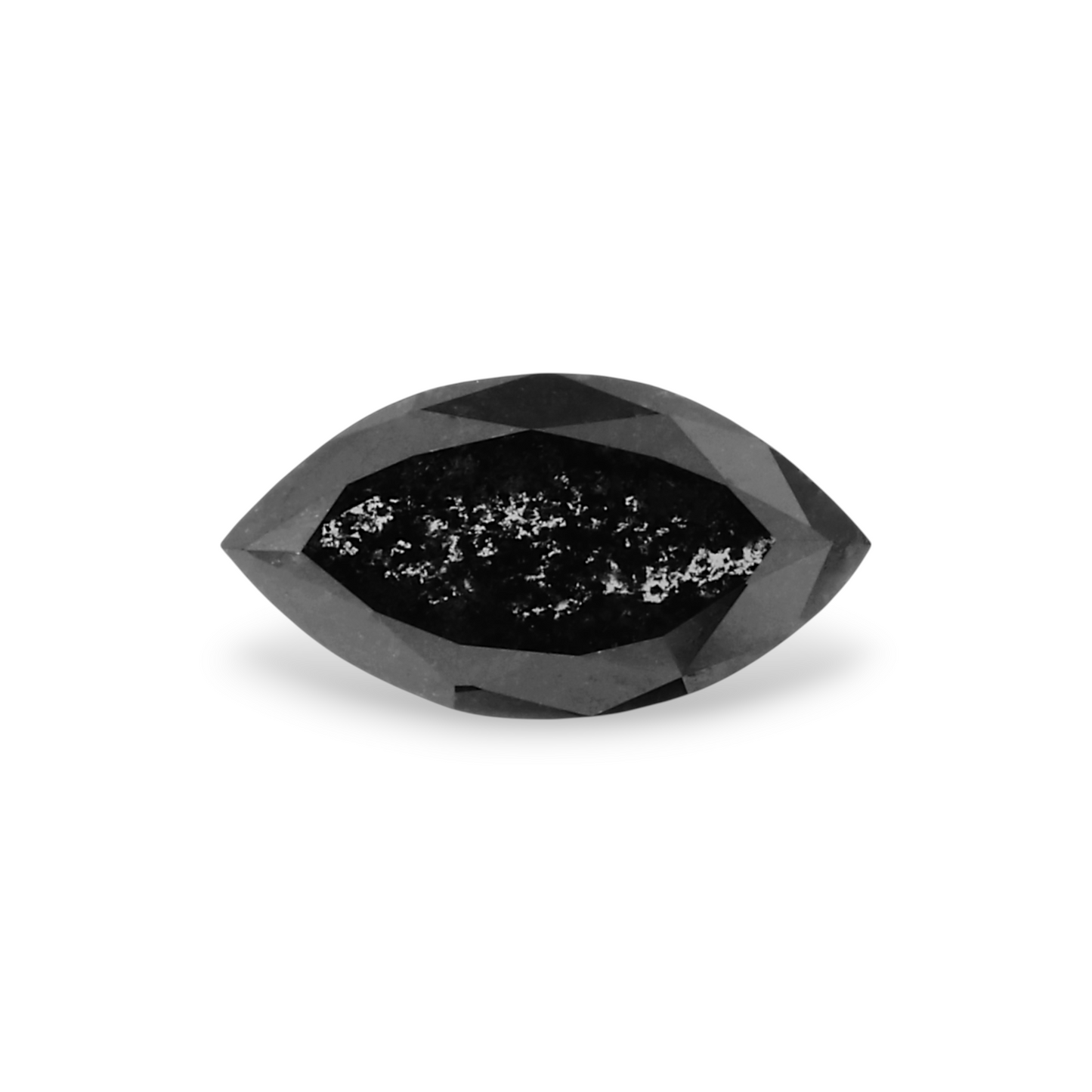 0,48 Karat natürlicher schwarzer Marquise-Diamant, GIA-zertifiziert