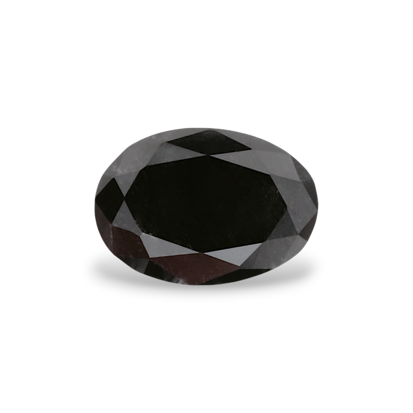 0,53 Karat natürlicher schwarzer ovaler Diamant, GIA