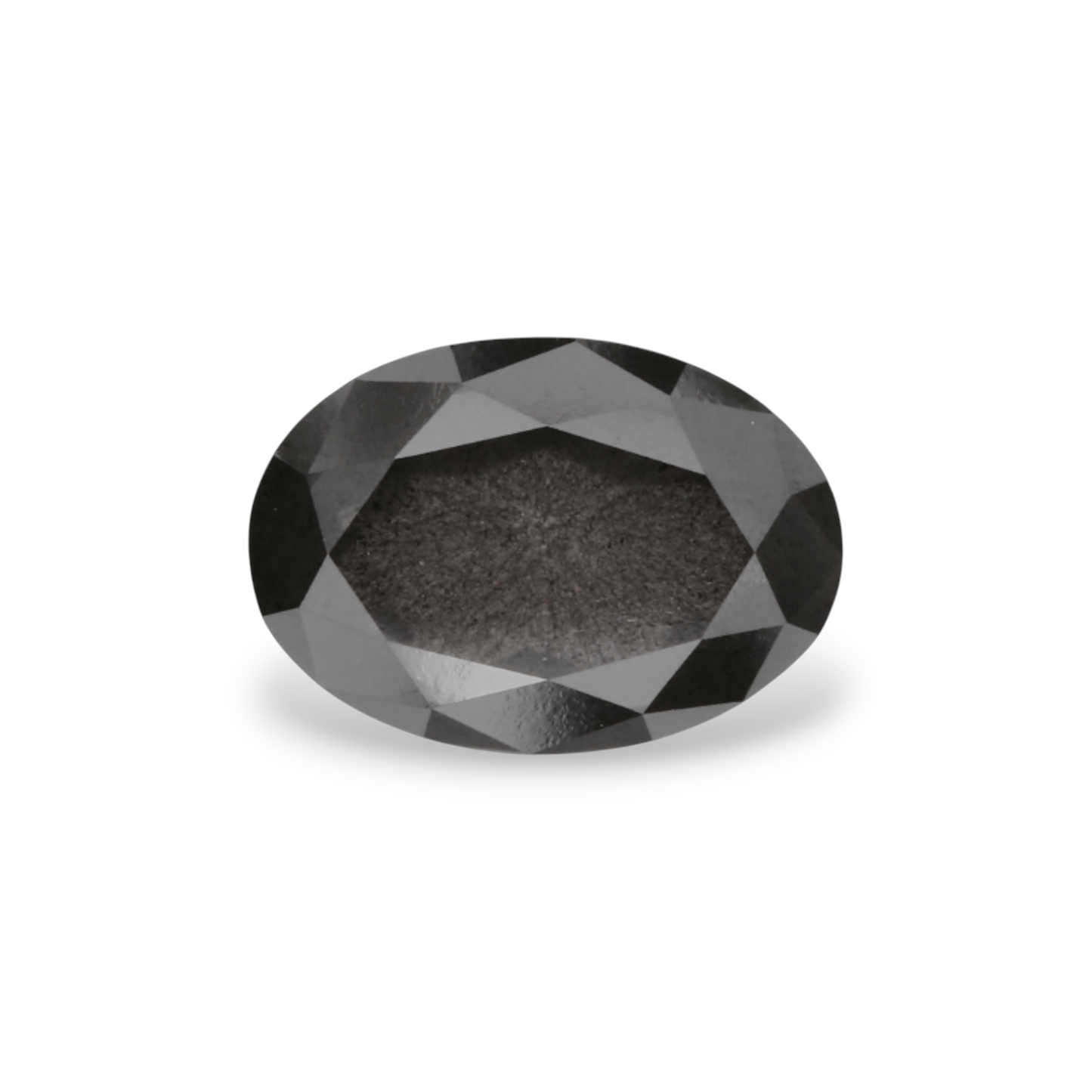 1,38 Karat natürlicher schwarzer ovaler Diamant, GIA-zertifiziert