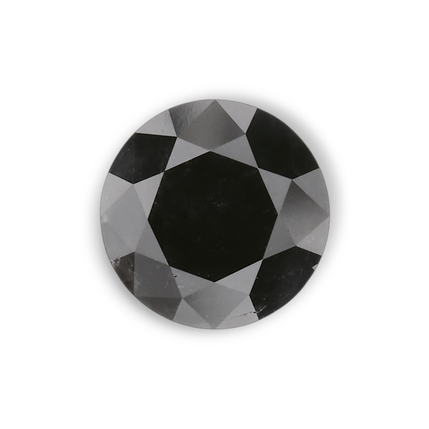 1,01 Karat Natürlicher Schwarzer Runder Diamant GIA