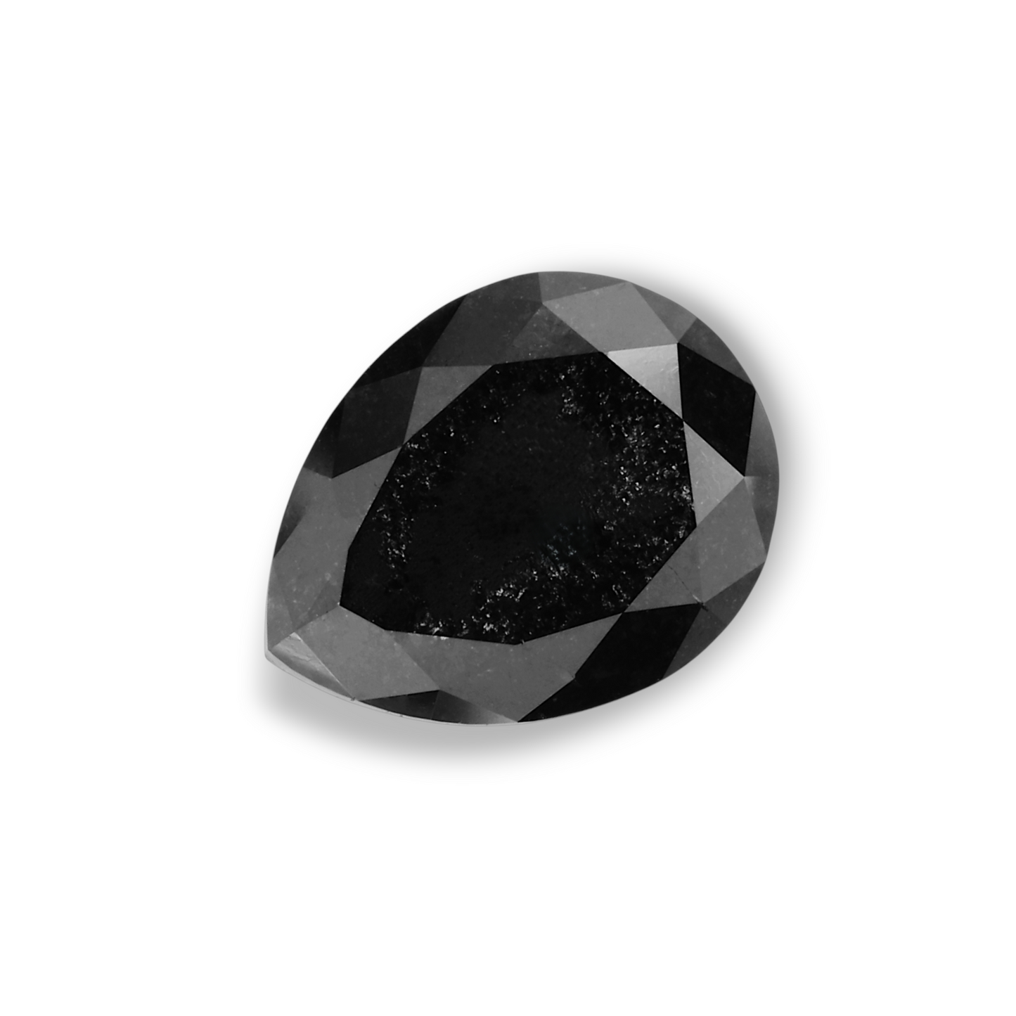 2,86 Karat natürlicher schwarzer Birnendiamant (GIA-geprüft)
