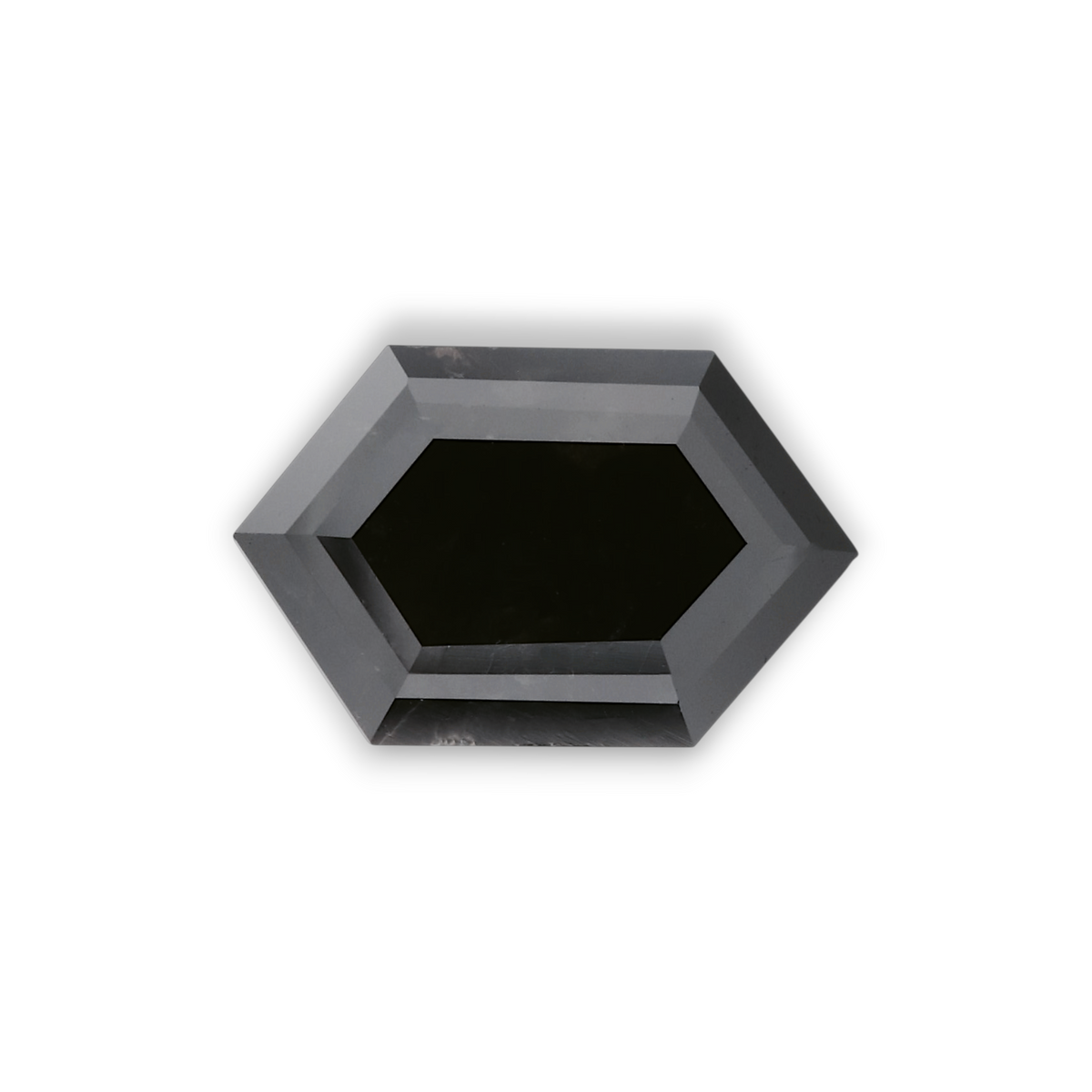 Hexagonaler Diamant | 4,64 ct | Fancy Black | GIA | Ref S455920