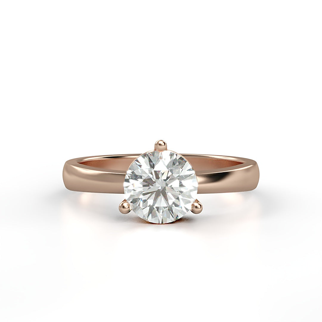 Verlobungsring Calypso mit 1.0ct G/VS-Diamant in 3-Krappen-Fassung, zeitloses Design mit symbolischer Bedeutung – erhältlich in München und Augsburg