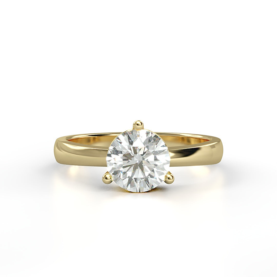 Verlobungsring Calypso mit 1.0ct G/VS-Diamant in 3-Krappen-Fassung, zeitloses Design mit symbolischer Bedeutung – erhältlich in München und Augsburg