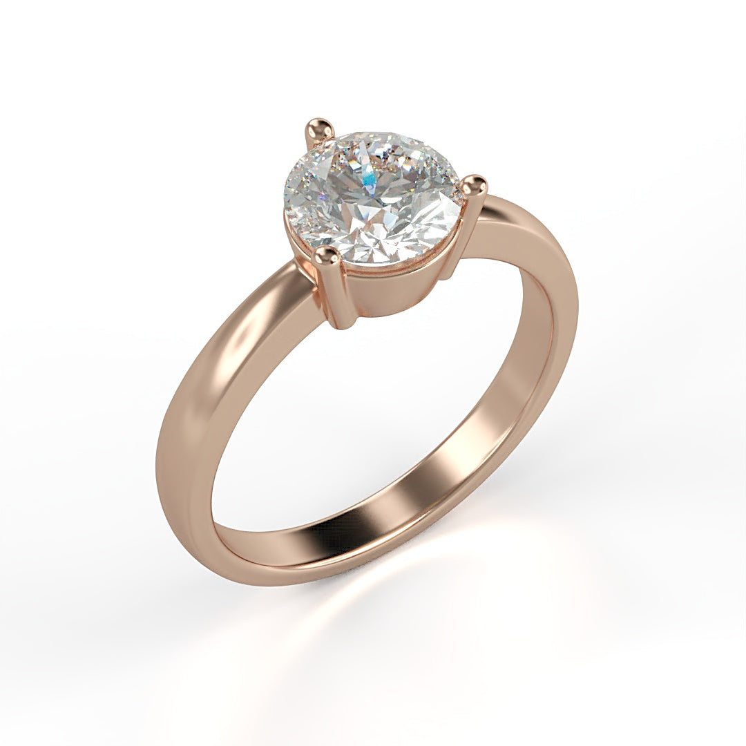 Verlobungsring Calypso mit 1.0ct G/VS-Diamant in 3-Krappen-Fassung, zeitloses Design mit symbolischer Bedeutung – erhältlich in München und Augsburg