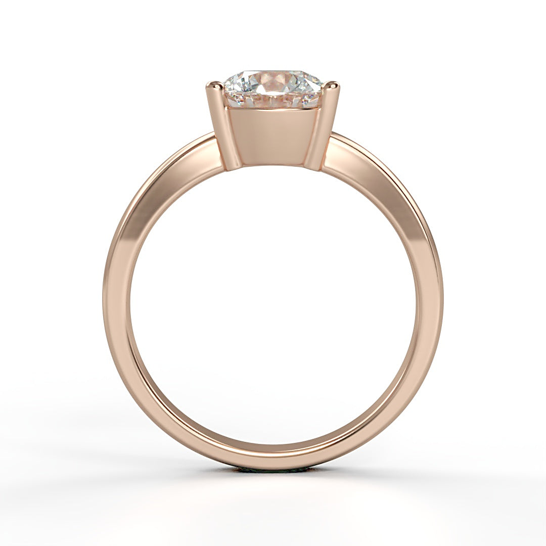 Verlobungsring Calypso mit 1.0ct G/VS-Diamant in 3-Krappen-Fassung, zeitloses Design mit symbolischer Bedeutung – erhältlich in München und Augsburg