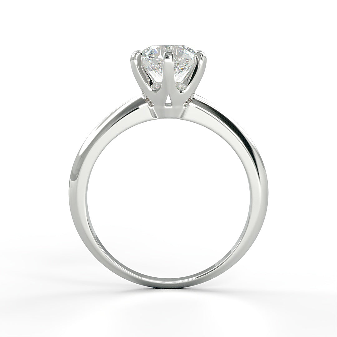 Verlobungsring Louisa mit 1.00 ct G/VS-Diamant in 6-Krappen-Fassung, zeitloses Design – erhältlich in München und Augsburg