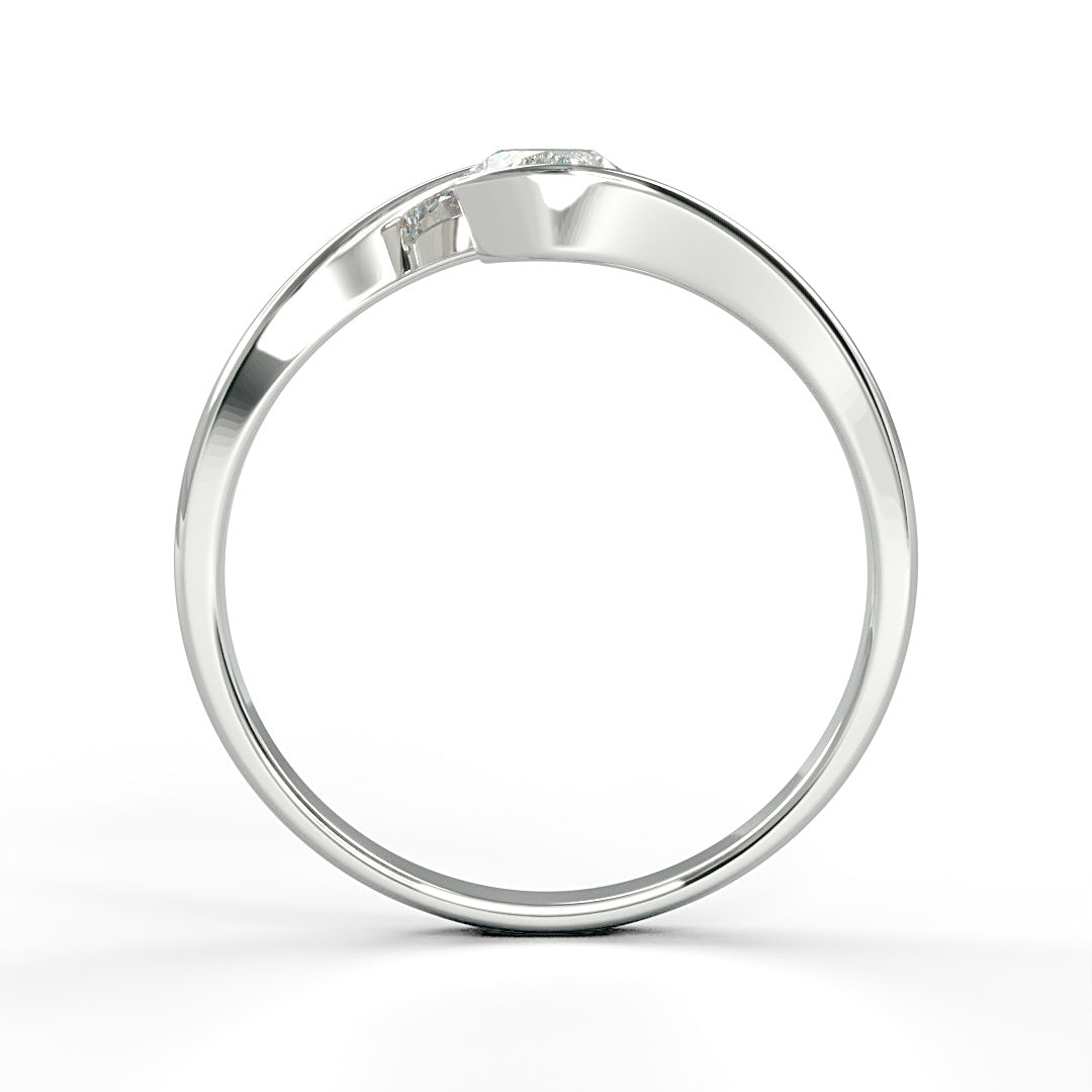 Eleganter Verlobungsring Verena mit 0.25 ct G/VS-Diamant, filigrane Gestaltung – erhältlich in München und Augsburg