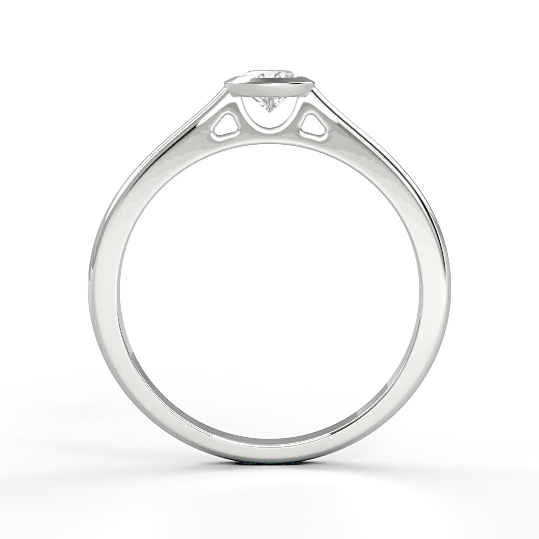 Verlobungsring Perla mit 0.25ct Diamant im Bazelsetting – erhältlich in München und Augsburg