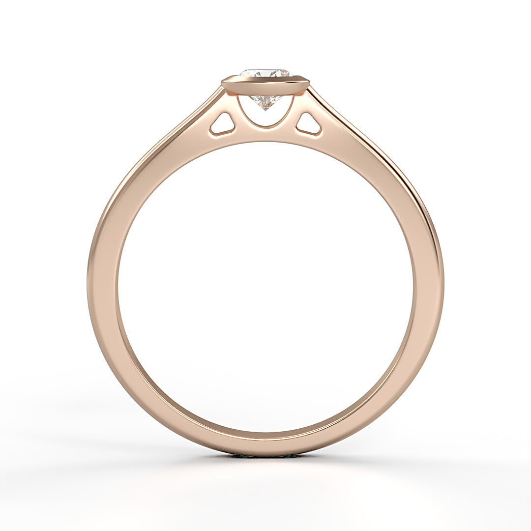 Verlobungsring Perla mit 0.25ct Diamant im Bazelsetting – erhältlich in München und Augsburg