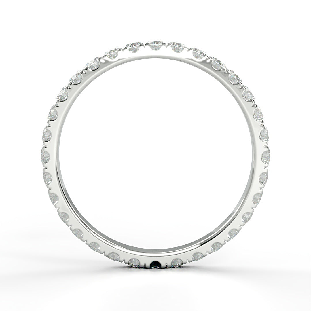 Verlobungsring Nova mit 0.90ct G/SI-Diamanten, 2.1mm breite Ringschiene mit kleinen Diamanten – elegantes Design, erhältlich in München und Augsburg