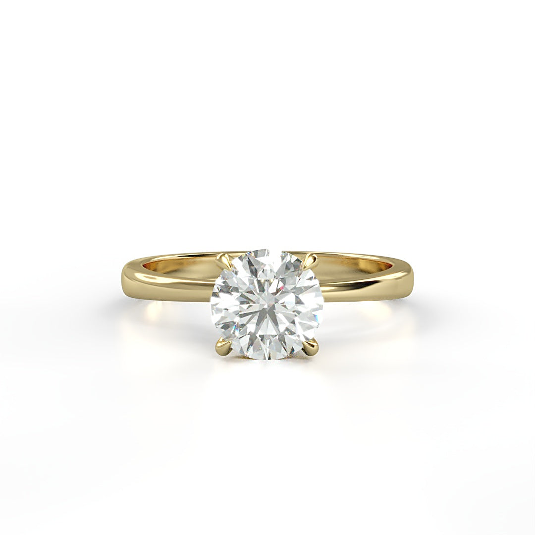Verlobungsring Scarlett mit 1.0ct G/VS-Diamant, Secret Halo mit 0.05ct – elegantes Design, perfekt kombinierbar, erhältlich in München und Augsburg