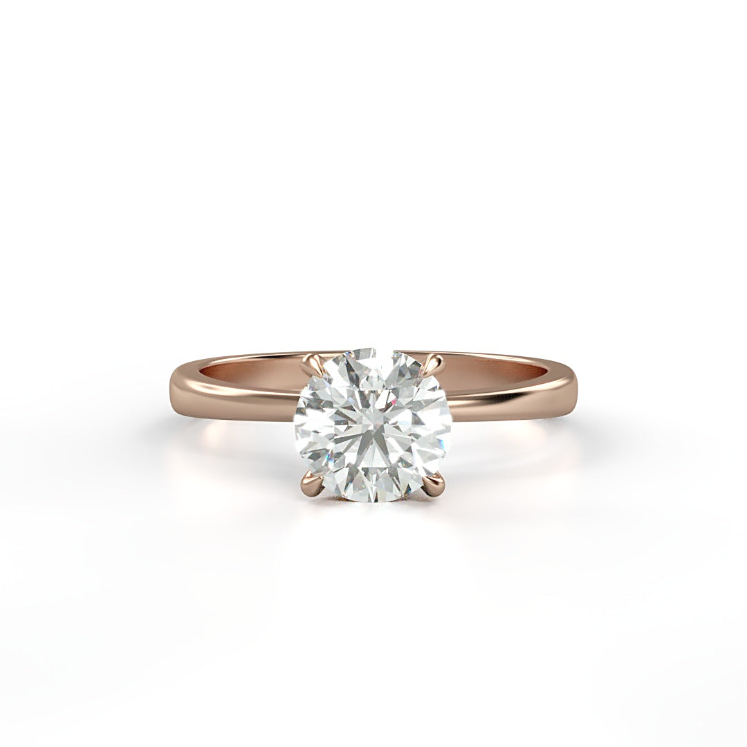 Verlobungsring Scarlett mit 1.0ct G/VS-Diamant, Secret Halo mit 0.05ct – elegantes Design, perfekt kombinierbar, erhältlich in München und Augsburg
