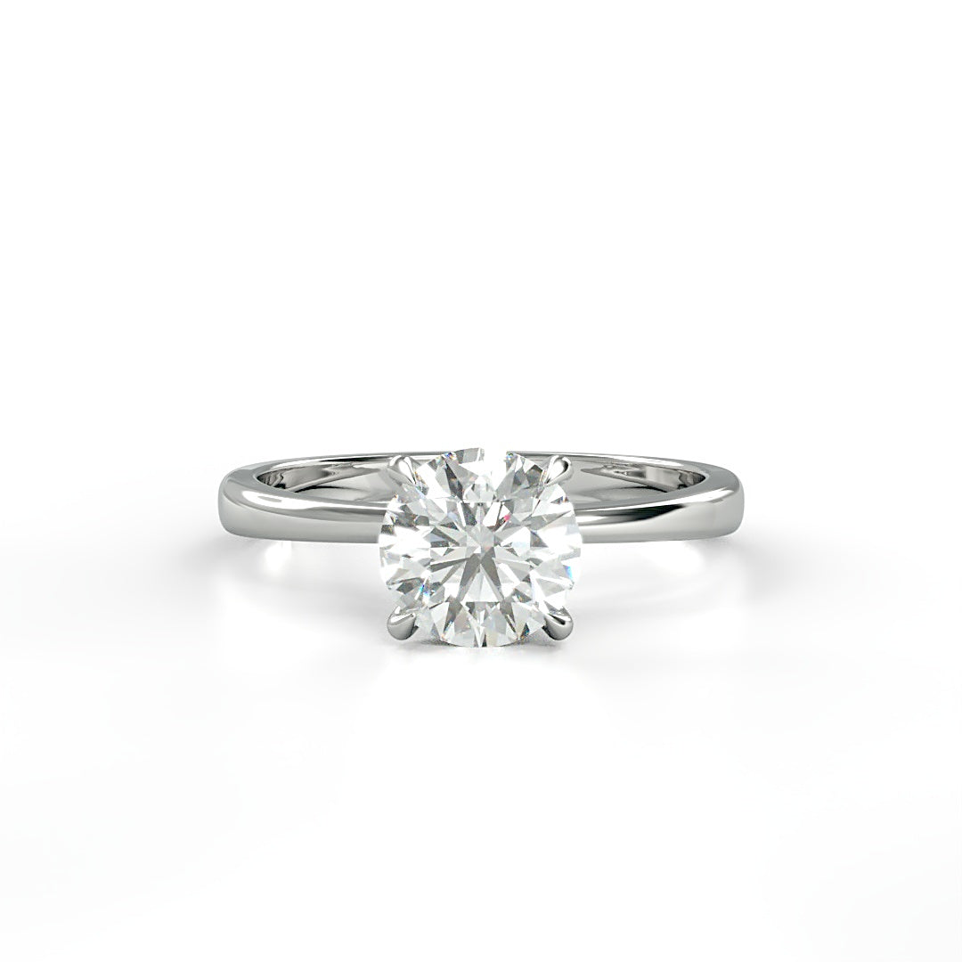 Verlobungsring Scarlett mit 1.0ct G/VS-Diamant, Secret Halo mit 0.05ct – elegantes Design, perfekt kombinierbar, erhältlich in München und Augsburg
