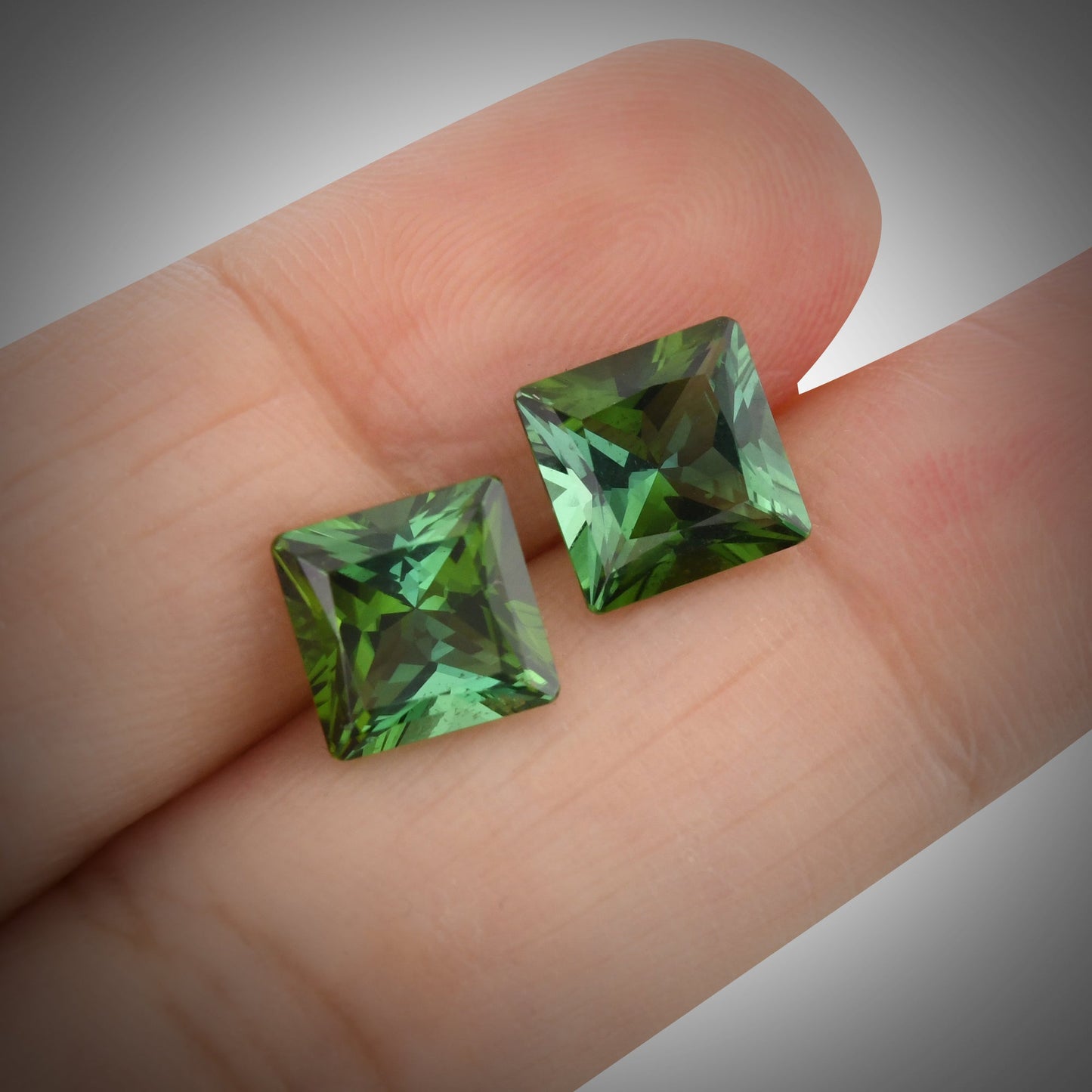 4.33 Carat Green Radiant Tourmaline