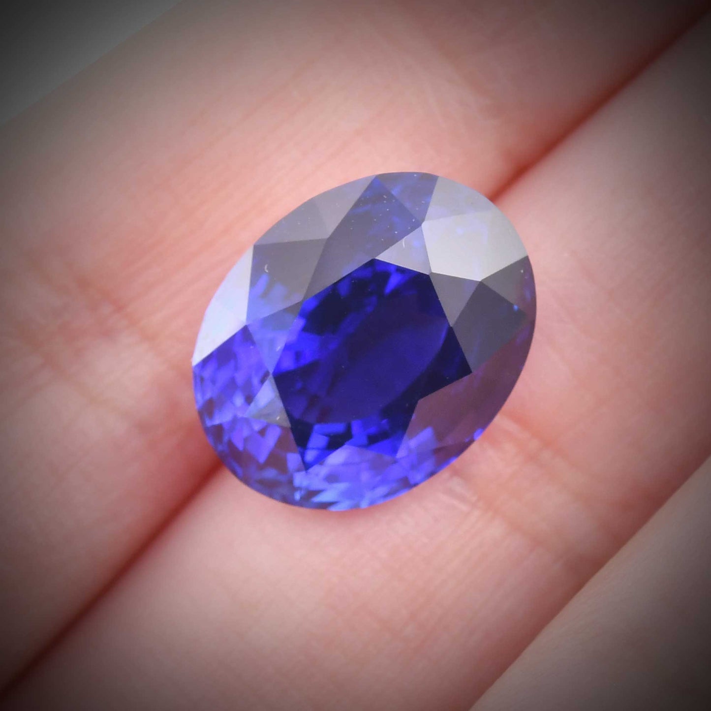 13,50 Karat blauer ovaler Saphir aus Sri Lanka (CD)
