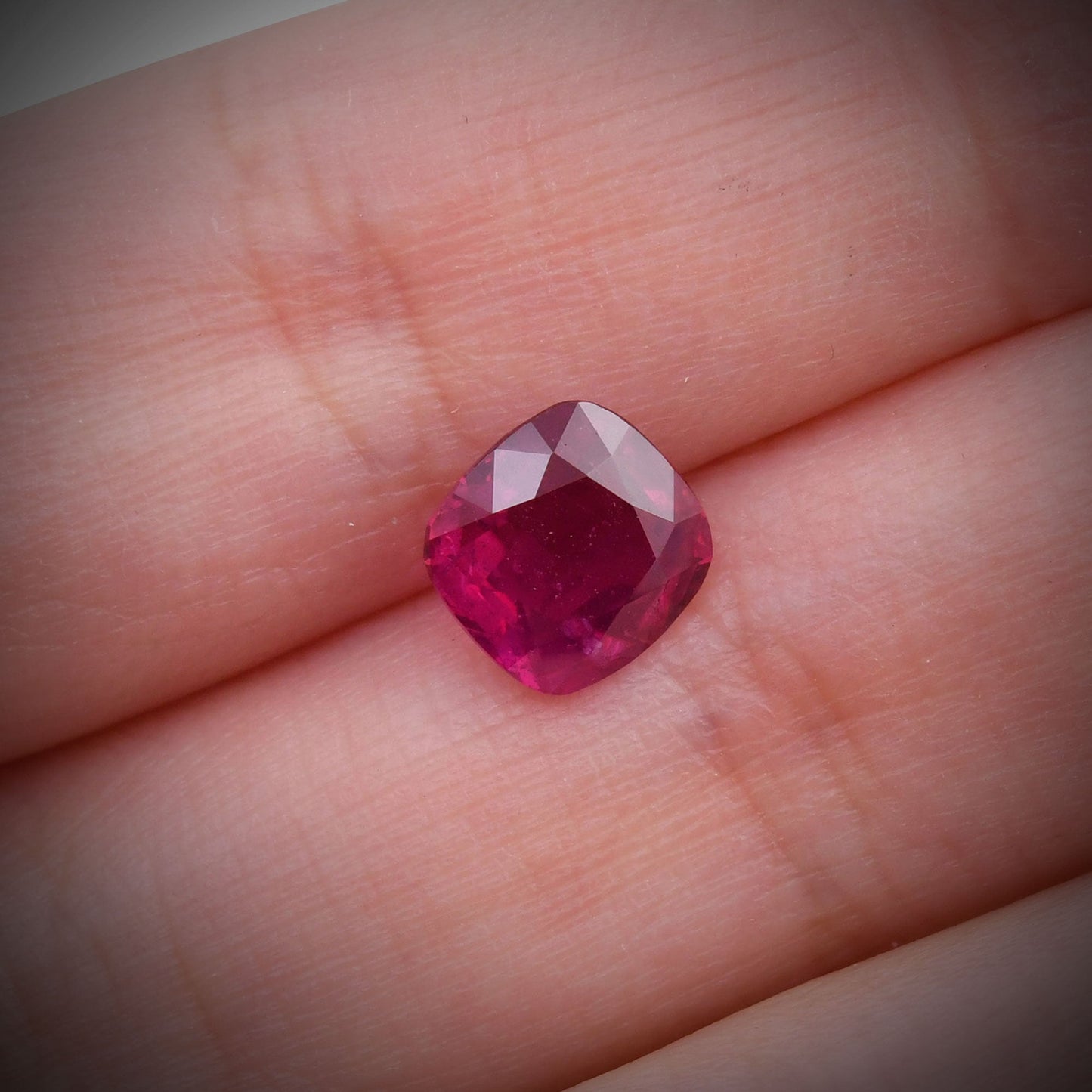 2.76 Carat Red BURMESE Cushion Ruby GRS