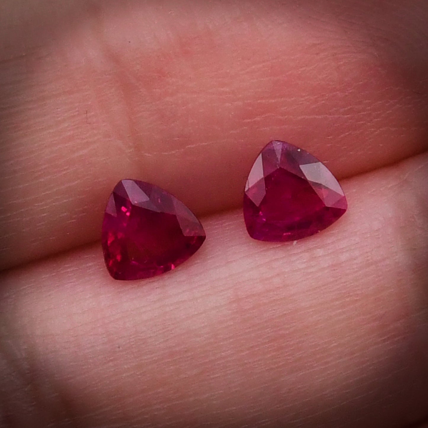 1.61 Carat Red Trilliant Ruby
