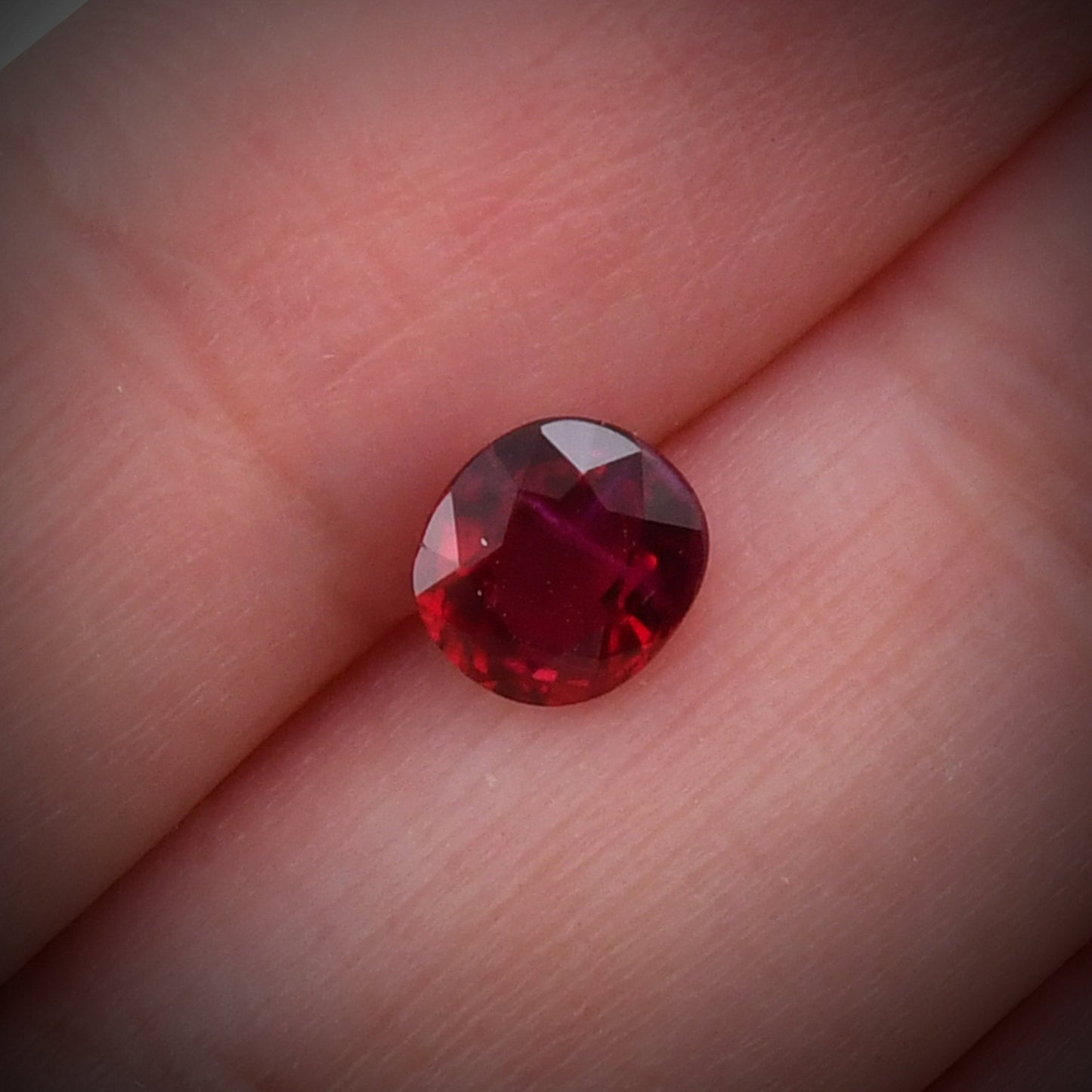 1.27 Carat Red Cushion Ruby