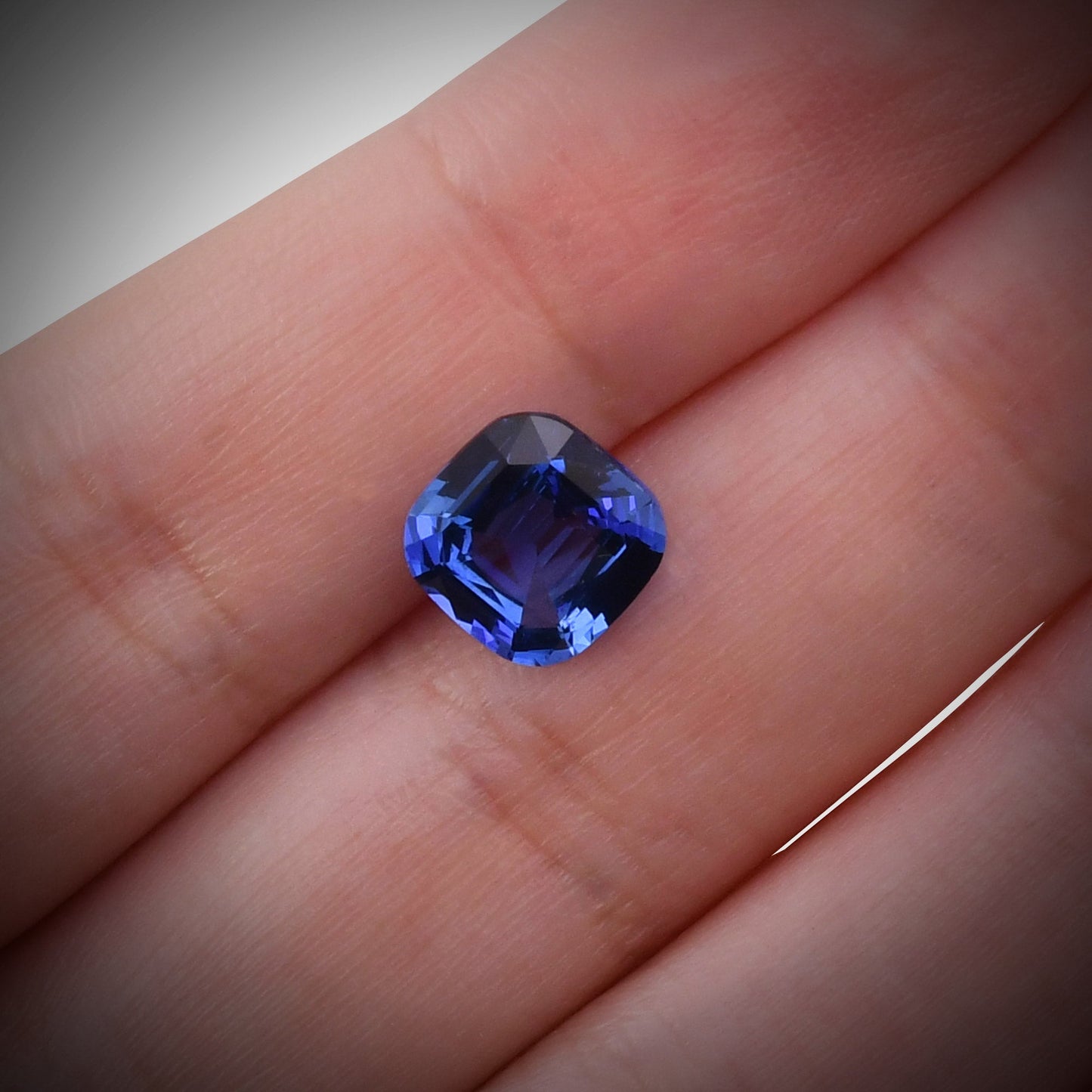 3.54 Carat Blue SRI LANKAN Cushion Sapphire CD