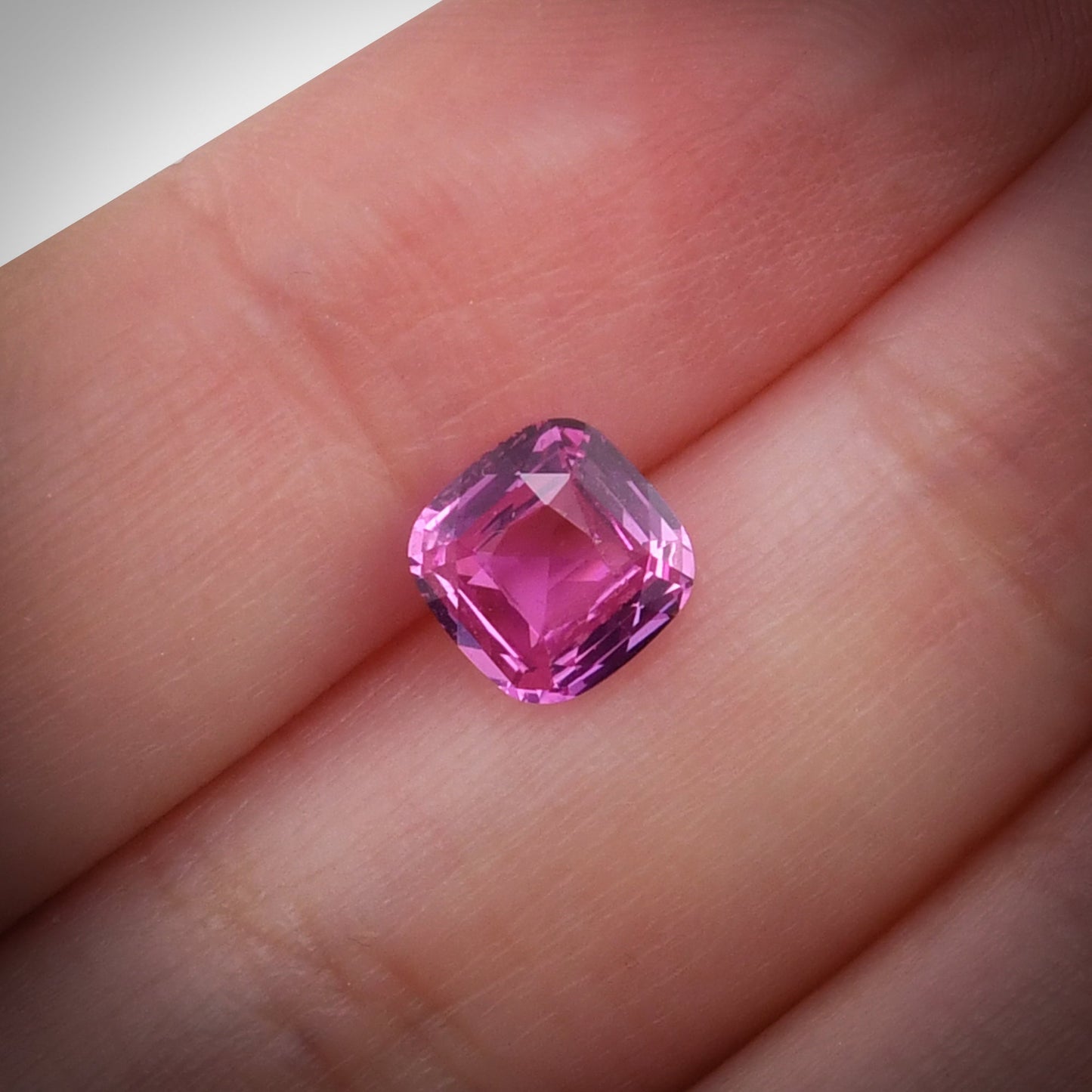 1.61 Carat Pink MADAGASCAR Cushion Sapphire