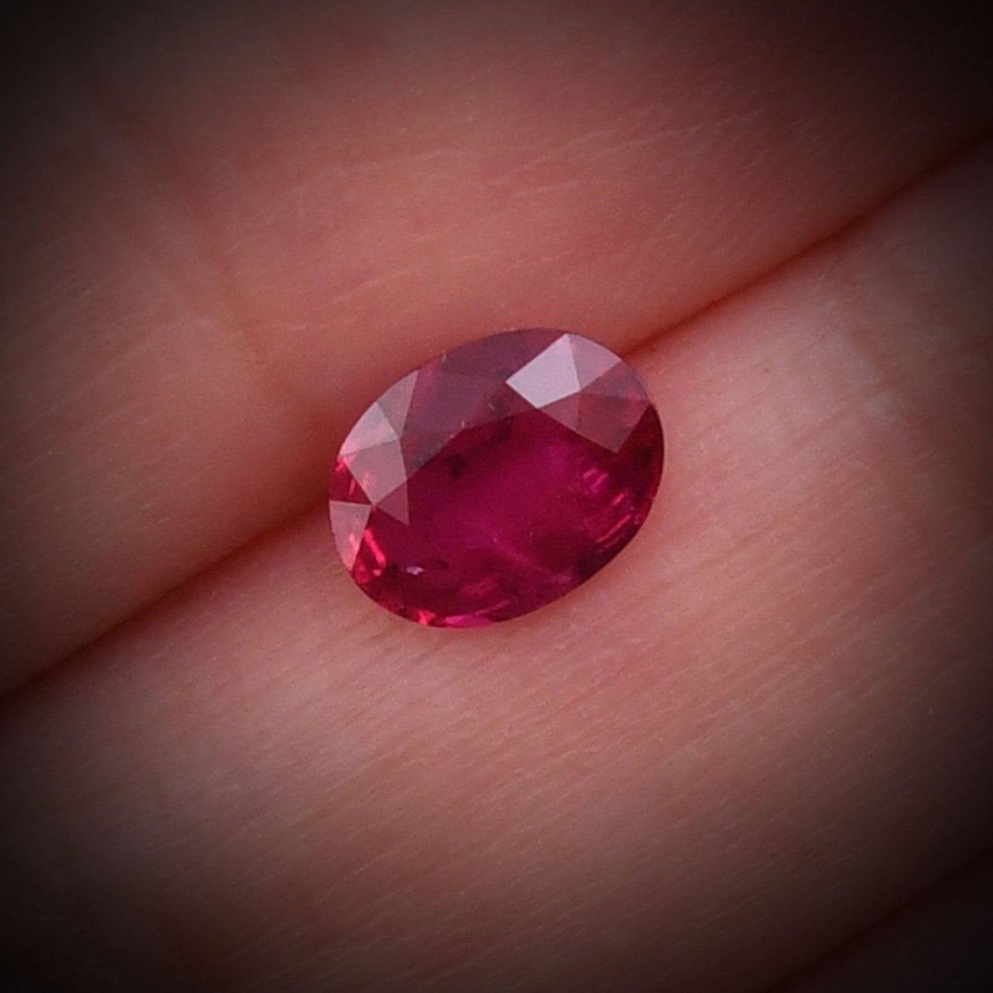 1.22 Carat Red Oval Ruby