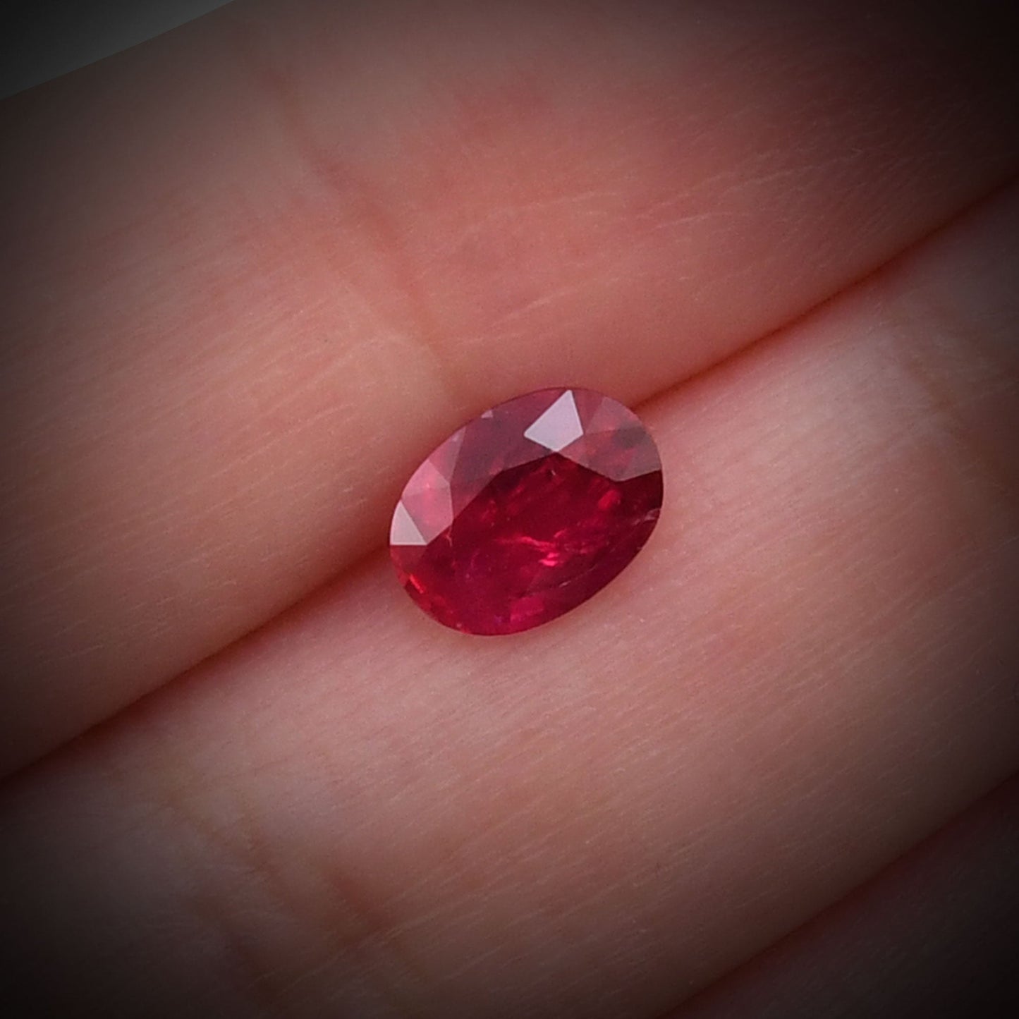 1.30 Carat Red Oval Ruby